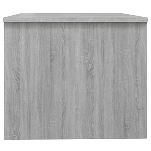 QJBSAVVA Coffee Table Gray Sonoma 31.5"x19.7"x16.7" Engineered Wood,Living Room Furniture Side Tables Narrow Bedside Tables Suitable for Meeting Rooms, Reception Rooms, Offices