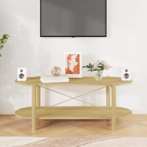 QJBSAVVA Coffee Table 43.3"x18.9"x15.7" Engineered Wood,Living Room Furniture Side Tables Narrow Bedside Tables Suitable for Meeting Rooms, Reception Rooms, Offices