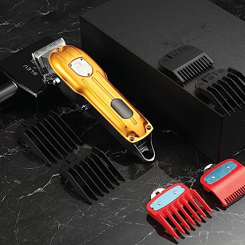 HARUE Hair Clippers for Men, Hair Clipper Professional Hair Trimmer Cordless Hair Cutting Machine Electric Rechargeable Adjustable Trimmer for Men