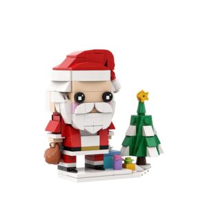 607 Pcs Christmas Building Toys Compatible with Lego, 4in1 Christmas Decor Toys Featuring Christmas Santa, Snowman, Reindeer, Nutcracker Building Blocks Sets, Xmas Gifts for Kids Boys Girls Adults