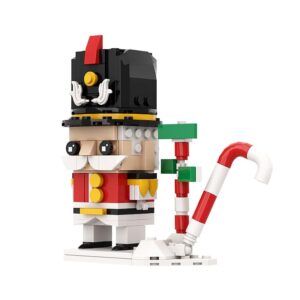 607 Pcs Christmas Building Toys Compatible with Lego, 4in1 Christmas Decor Toys Featuring Christmas Santa, Snowman, Reindeer, Nutcracker Building Blocks Sets, Xmas Gifts for Kids Boys Girls Adults