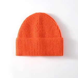 Orange Beanie for Men and Women Unisex Knit Winter Beanies Hats Sunhat Woman Womens Beanie Balaclava Mask Mens Hats and Caps