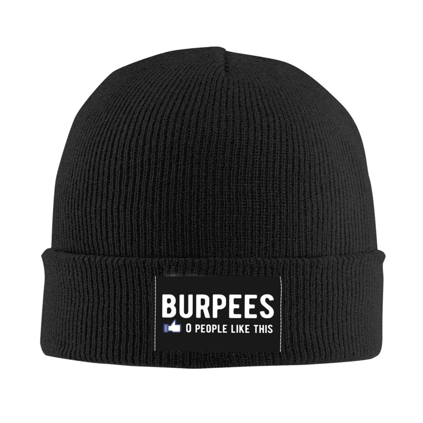 Burpees People Like This,Cuffed Beanie for Men Women Knit Skull Cap Warm Stocking Hats Black