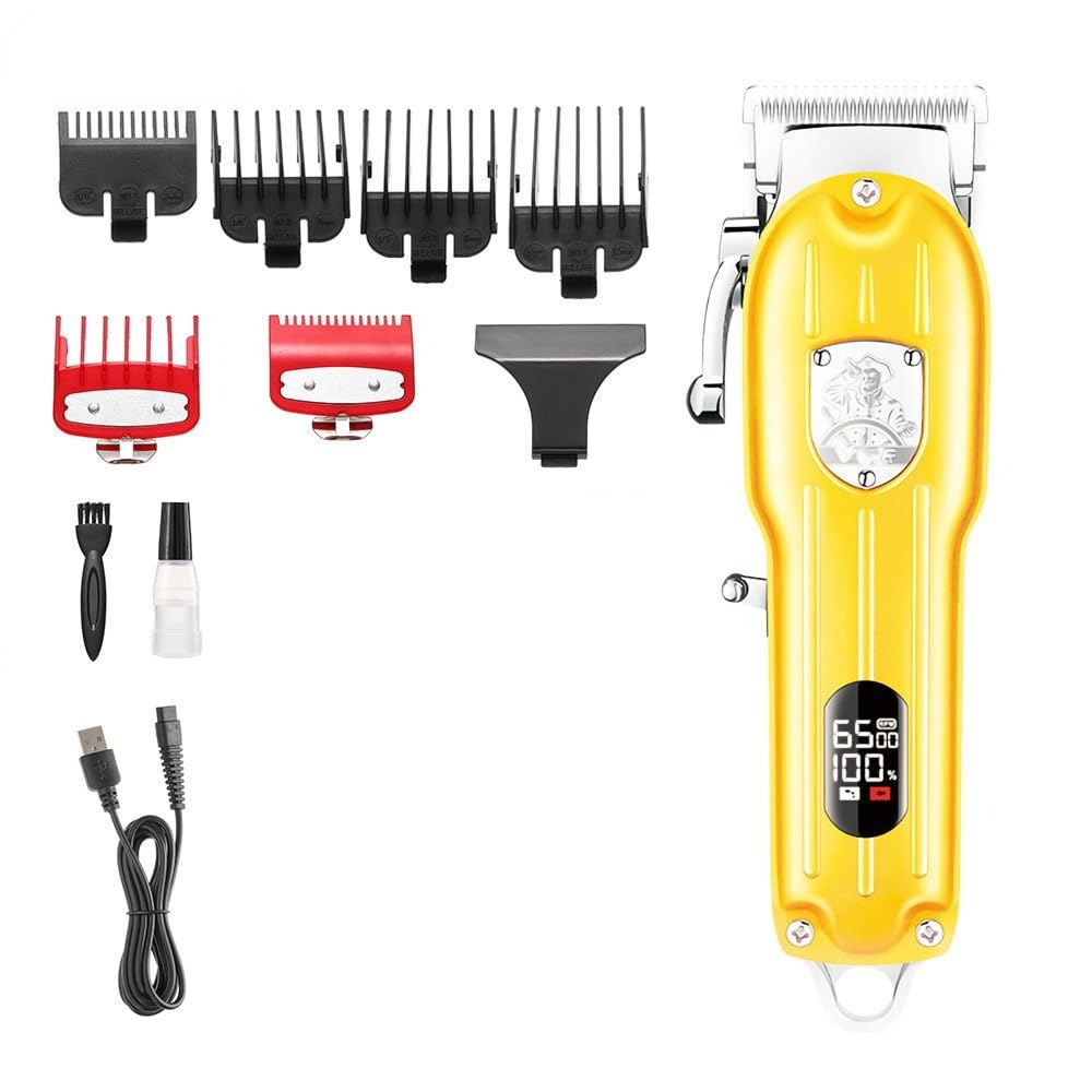 HARUE Hair Clippers for Men, Hair Clipper Professional Hair Cutting Machine Adjustable Hair Trimmer Cordless Trimmer Electric Two-Speed Adjustment