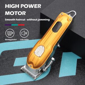 HARUE Hair Clippers for Men, Hair Clipper Professional Hair Cutting Machine Adjustable Hair Trimmer Cordless Trimmer Electric Two-Speed Adjustment