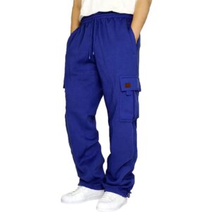 elastic loose cargo sweatpants pull on tops for men baggy cargo fit pants men cotton pants for men loose fit summer heavy loop end cotton string sweatpants for men deal or no deal