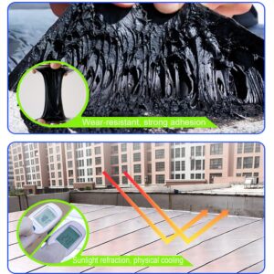 Bitumen Tape,Butyl Tape Waterproof Tape Aluminum Foil Tape Sealan Tape,Self-Adhesive SBS Modified Rubberized Asphalt,for Roof Leaks Window Gutter Repair Outdoor,Width x Length (1 x 3.3ft)