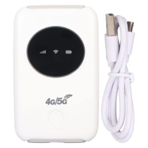 4G LTE USB Modem 300Mbps High Speed Hotspot Device Unlocked 5G SIM Slot Built in 3200MAh Portable Router Mini Mobile Hotspot for Travel