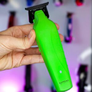 Supreme Trimmer Vader Trimmer ST3778 | 210 Min Run Time DLC T-Blade Cordless Barber Liner | Mens Beard Trimmer Hair Clippers | Acid Green