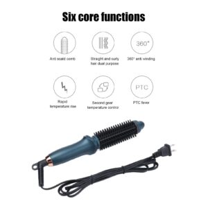 Bagima Travel Hair Straightener USB Curler,Portable Curling Wands Rechargeable Small Hair Curler Iron, Cordless Curling Iron,Suitable for Home and Travel Green