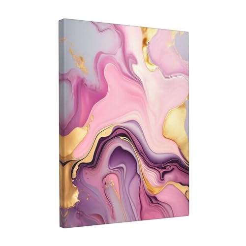 WEASYYDS Vintage Canvas Art Abstract Pink Purple Marble Print Decor Abstract Pink Picture Modern Poster For Girl Room Aesthetic Painting Gallery Decoration Unframed 12x24inch