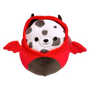 squishmallows Hoodie Squad 5" Dustin The Dog in Devil Bat Costume Plush Doll Toy