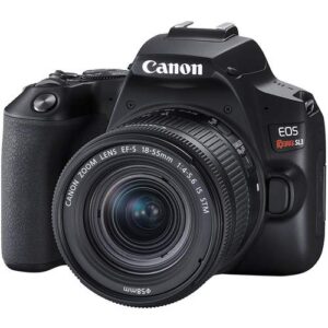 Canon EOS Rebel SL3 DSLR Camera with EF-S 18-55mm f/4-5.6 is STM Lens + 70-300mm f/4-5.6 Lens + 2 Memory Cards + 2 Auxiliary Lenses + More(25 Items) (Renewed)