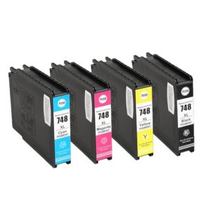 t748 t748xl ink cartridge remanufactured compatible with epson t748 t748xl ink cartridge to use for epson workforce pro wf-6090 wf-6530 wf-6590 wf-8090 wf-8590 printer