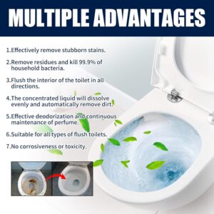 2 Pcs Splash Foam Toilet Cleaner,Splash Toilet Cleaner,Toilet Active Oxygen Agent,Multifunction Powerful Pipe Dredging Agent for Cleaning Toilet Drains