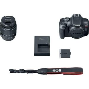 Canon EOS 2000D (Rebel T7) DSLR with 18-55mm Lens 3 Lens Kit and Sunshine Photo Accessories Bundle (Renewed)