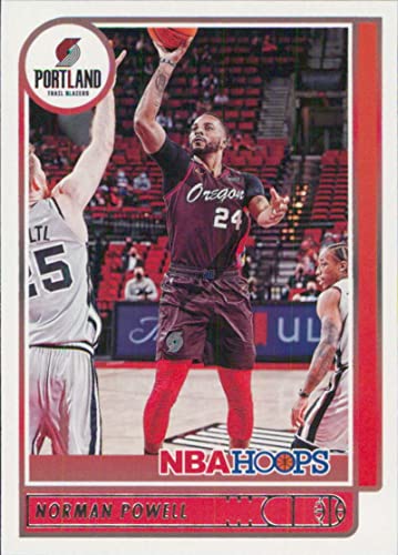 2021-22 NBA Hoops #71 Norman Powell Portland Trail Blazers Official Panini Basketball Card (Stock Photo Shown, card is straight from Pack and Box in Raw Ungraded Condition)