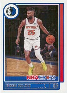 2021-22 nba hoops #147 reggie bullock dallas mavericks official panini basketball card (stock photo shown, card is straight from pack and box in raw ungraded condition)