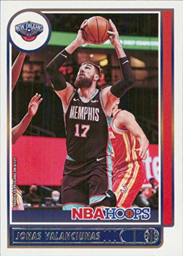 2021-22 NBA Hoops #152 Jonas Valanciunas New Orleans Pelicans Official Panini Basketball Card (Stock Photo Shown, card is straight from Pack and Box in Raw Ungraded Condition)