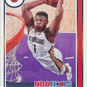 2021-22 NBA Hoops #84 Zion Williamson New Orleans Pelicans Official Panini Basketball Card (Stock Photo Shown, card is straight from Pack and Box in Raw Ungraded Condition)