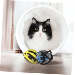 BESTOYARD 6pcs Fuzzy Kitten Balls Kitten Toys Dish Drainer with Lid Cat Balls Toys for Indoor Cats Reusable at Scratcher Toys for Cats Kitten Scratchers Kitten Soft Pet Cat Supplies Plush