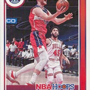 2021-22 NBA Hoops #130 Davis Bertans Washington Wizards Official Panini Basketball Card (Stock Photo Shown, card is straight from Pack and Box in Raw Ungraded Condition)