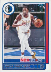 2021-22 nba hoops #72 dorian finney-smith dallas mavericks official panini basketball card (stock photo shown, card is straight from pack and box in raw ungraded condition)
