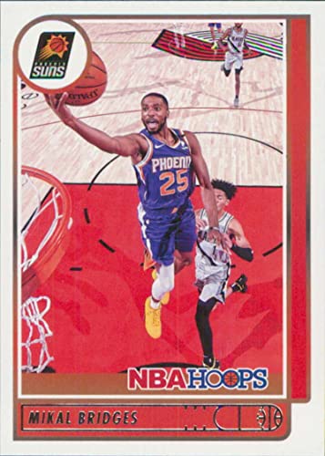 2021-22 NBA Hoops #16 Mikal Bridges Phoenix Suns Official Panini Basketball Card (Stock Photo Shown, card is straight from Pack and Box in Raw Ungraded Condition)