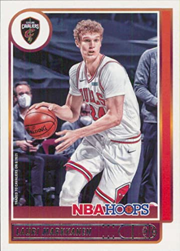 2021-22 NBA Hoops #55 Lauri Markkanen Cleveland Cavaliers Official Panini Basketball Card (Stock Photo Shown, card is straight from Pack and Box in Raw Ungraded Condition)