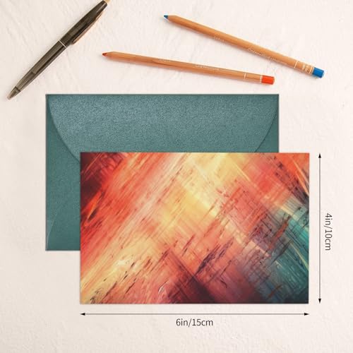 BONDIJ Greeting Cards With Envelopes Abstract Art Print Thank You Card Blank Cards For All Occasions Birthday Thank You Wedding Holiday Parties And More 4 X 6 In