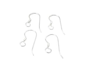 earring hooks, fish hooks, ear wires, french hook earrings, earring findings, 925 sterling ear wires, sterling earring hooks, wholesale ear hooks sterling hooks, jewelry making earring, wire hooks