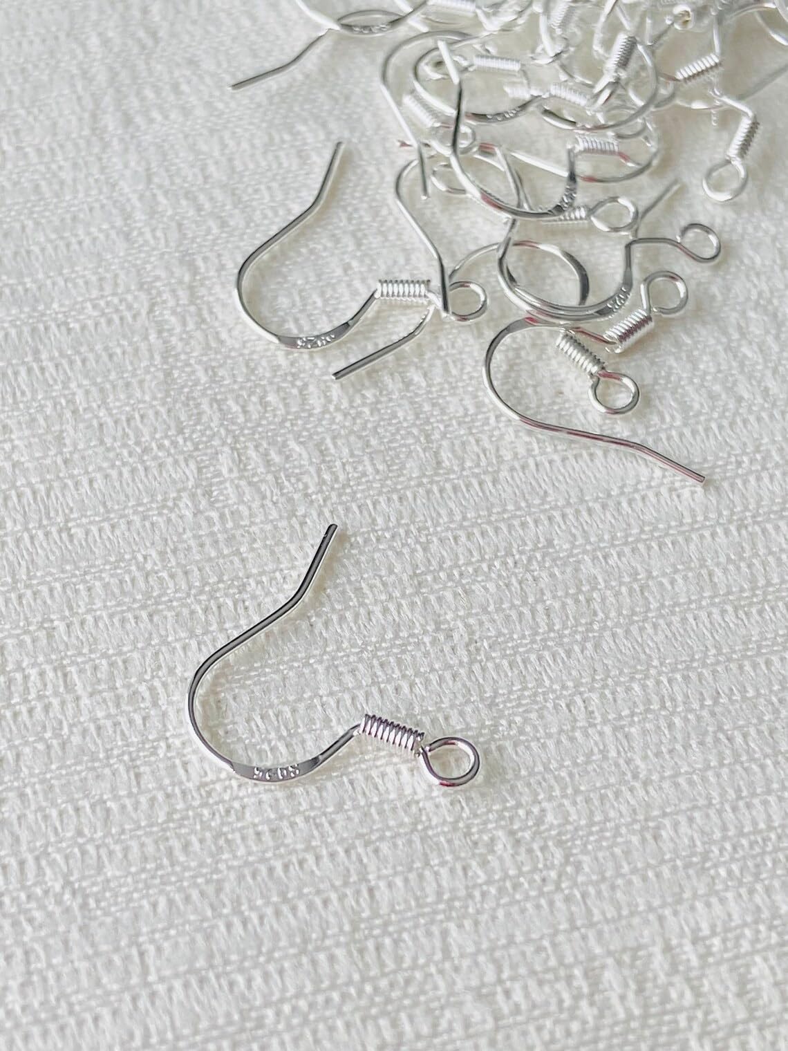 Earring Hooks, Fish Hooks, Ear Wires, French Hook Earrings, Earring Findings, 925 Sterling Ear Wires, Sterling Earring Hooks, Wholesale Ear Hooks Sterling Hooks, Jewelry Making Earring, Wire Hooks