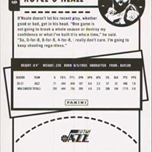 2021-22 NBA Hoops #149 Royce O'Neale Utah Jazz Official Panini Basketball Card (Stock Photo Shown, card is straight from Pack and Box in Raw Ungraded Condition)