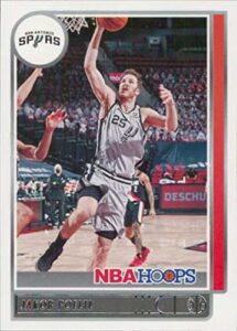 2021-22 nba hoops #44 jakob poeltl san antonio spurs official panini basketball card (stock photo shown, card is straight from pack and box in raw ungraded condition)