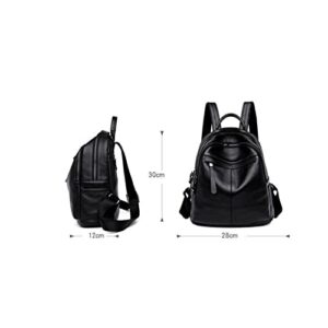 TAPIVA Backpacks Leather Backpack Women Black Top Layer Cowhide Ladies Backpack All-match Soft Leather Handbags