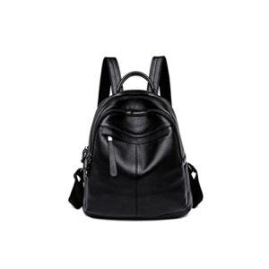 tapiva backpacks leather backpack women black top layer cowhide ladies backpack all-match soft leather handbags