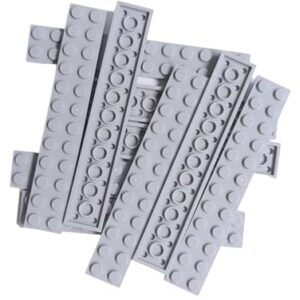 LEGO Parts and Pieces: Light Gray (Medium Stone Grey) 2x12 Plate x10