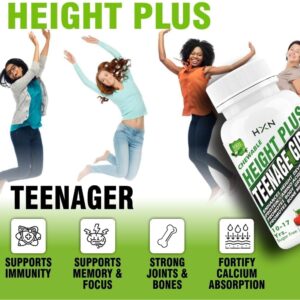 JEVR Height Growth Supplement for Girls with Increase Amino Acids, Ayurvedic Medicine & Herbal Super Foods to Long Bone Mineralization, and Taller Looks- 60 Tablets (10-17 Years, Pack 1)