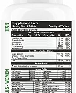 JEVR Height Increase Medicine for Women Enriched with Essential Amino Acids, and Ayurvedic Superfoods for Women- 60 Tablets (Pack 1)