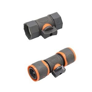 nezih 1 Inch Garden Hose Quick Connector Stopwater Connector Garden Tap Water Coupler Watering Pipe Fitting 1Pcs (Color : S)