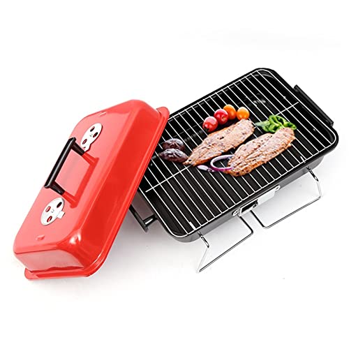 TAMYID Charcoal Grills, Portable BBQ Stove Grill Folding Charcoal BBQ Grill Stainless Steel Barbecue Net Outdoor Camping Cooking Picnic Barbecue Tools