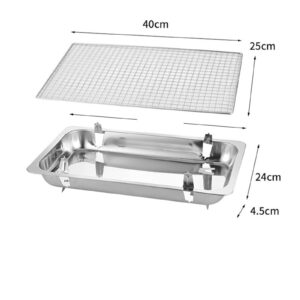 TAMYID Charcoal Grills, BBQ Disposable Barbecue Plate Household Stainless Outdoor Ovensteel Portable Barbecue Oven Barbecue Gift