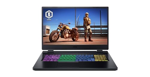 acer 2023 Gaming Laptop Nitro Intel Core i5-12450H 8-Core NVIDIA GeForce RTX 3050 4 GB 24 GB DDR4 1 TB Hybrid 17.3" 1920 x 1080 144 Hz Win10 Home Wi-Fi 6 Bluetooth 5.1 720p HD Camera Thunderbolt 4