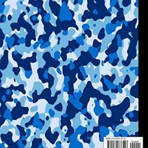 Composition Notebook Hype Beast: Cool Blue Camo Blank Lined Wide Ruled Paper Notebook | Swaggy Workbook for Teens Kids Students Boys for School Home College for Writing Notes