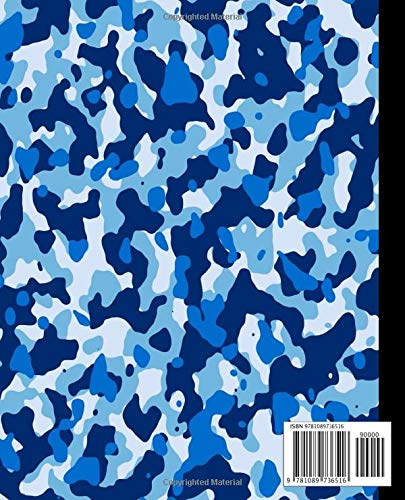 Composition Notebook Hype Beast: Cool Blue Camo Blank Lined Wide Ruled Paper Notebook | Swaggy Workbook for Teens Kids Students Boys for School Home College for Writing Notes