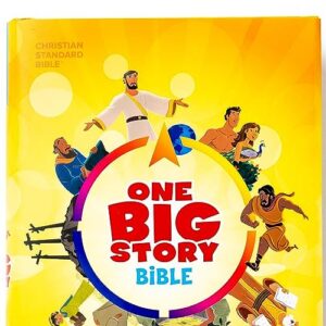 CSB One Big Story Bible, Hardcover, Red Letter, Presentation Page, Study Helps for Children, Christ Connections, Memory Verses, Full-Color Maps, Easy-to-Read Bible Serif Type