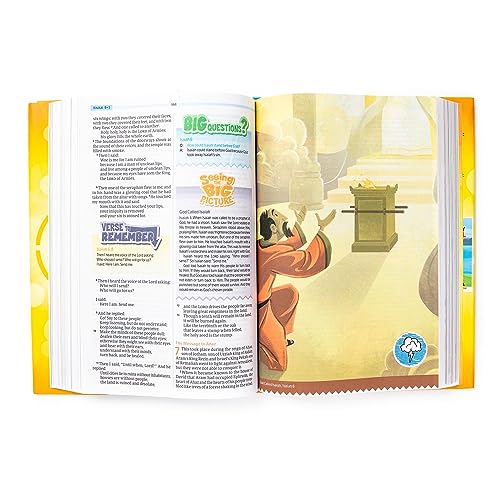 CSB One Big Story Bible, Hardcover, Red Letter, Presentation Page, Study Helps for Children, Christ Connections, Memory Verses, Full-Color Maps, Easy-to-Read Bible Serif Type