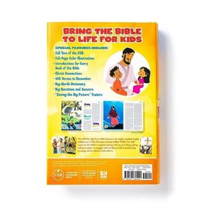 CSB One Big Story Bible, Hardcover, Red Letter, Presentation Page, Study Helps for Children, Christ Connections, Memory Verses, Full-Color Maps, Easy-to-Read Bible Serif Type