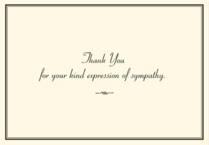 sympathy thank you notes (14 cards, 15 self-sealing envelopes)