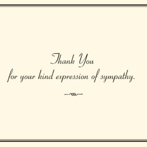 Sympathy Thank You Notes (14 Cards, 15 Self-sealing Envelopes)